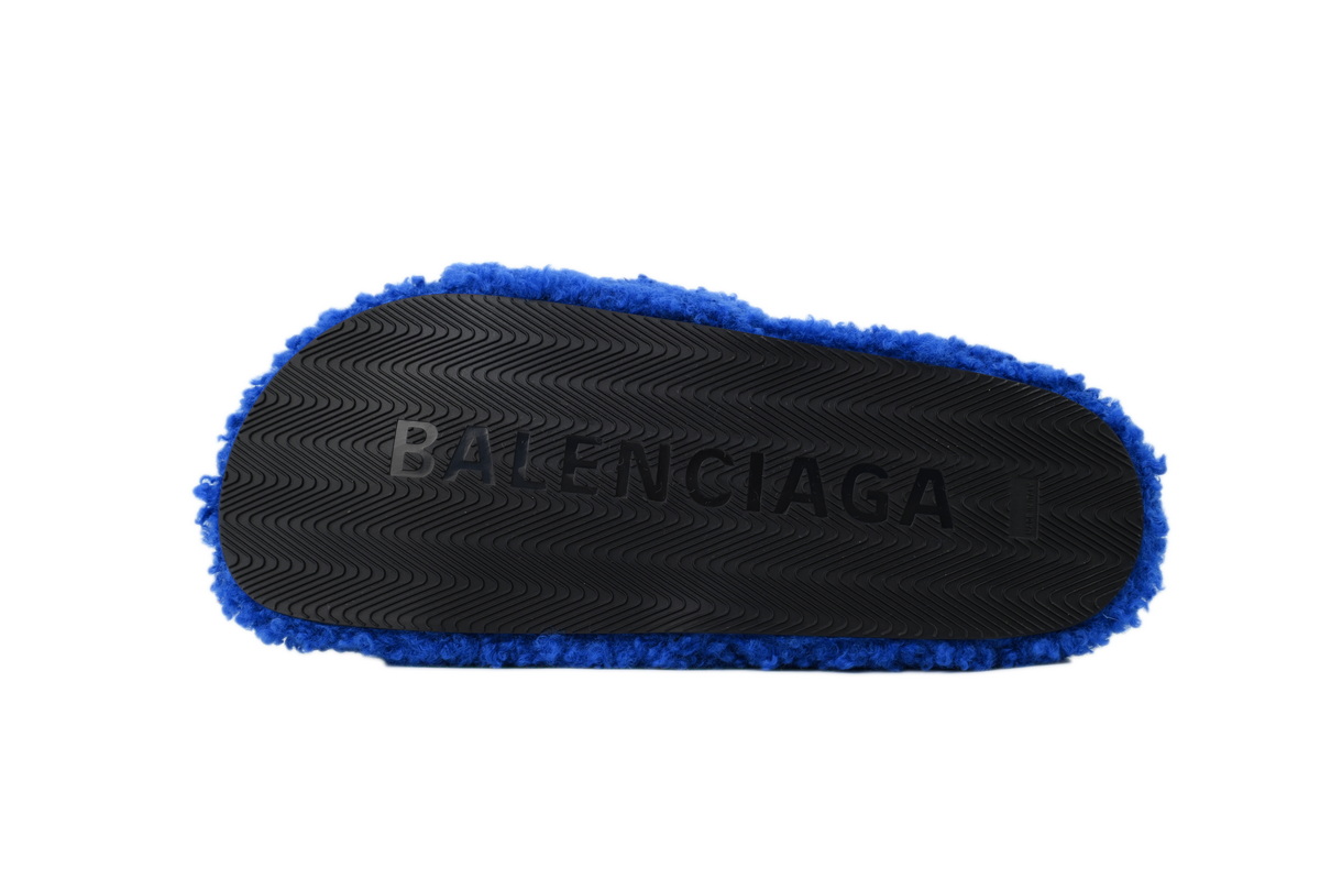 NBA x Balenciaga Furry Slides Blue