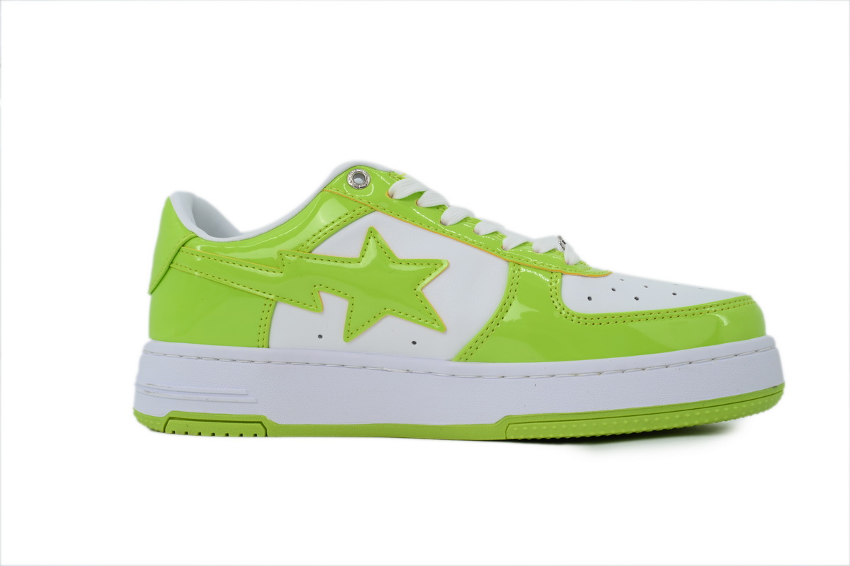 A BATHING APE BAPE White Green