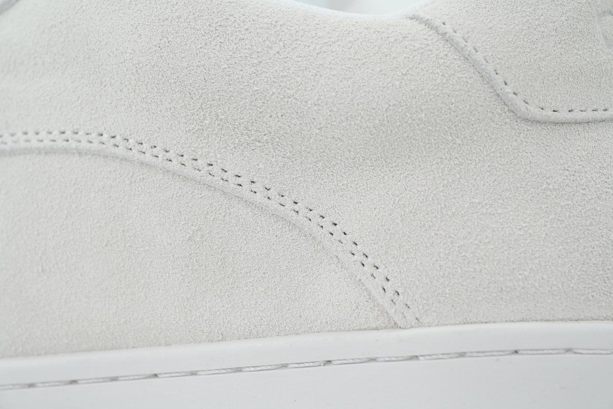 Celine Huntington Suede Sneaker White