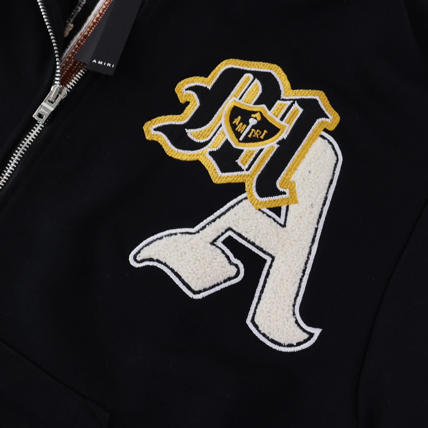Amiri Varsity Patch Printed Sweatsuit Black