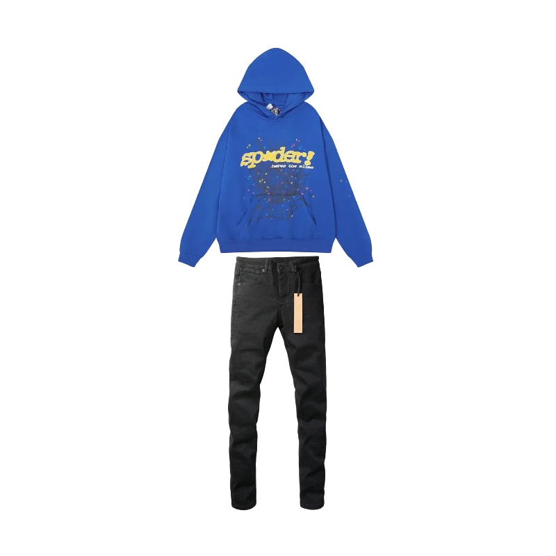 The Powerpuff Girls x Nike SB Dunk Low Bubbles + Sp5der Hoodie + Ksubi Jeans Set