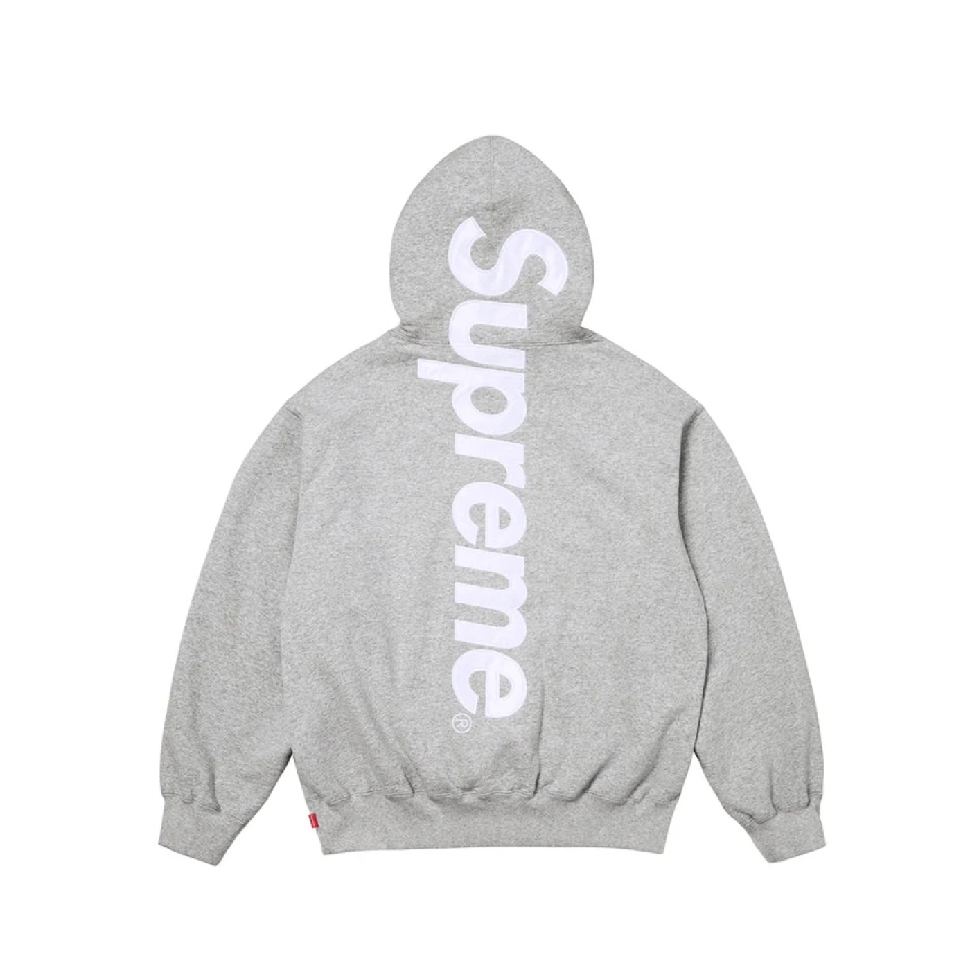 S Satin Applique Hooded Sweatshirt & Sweatpant Set Grey