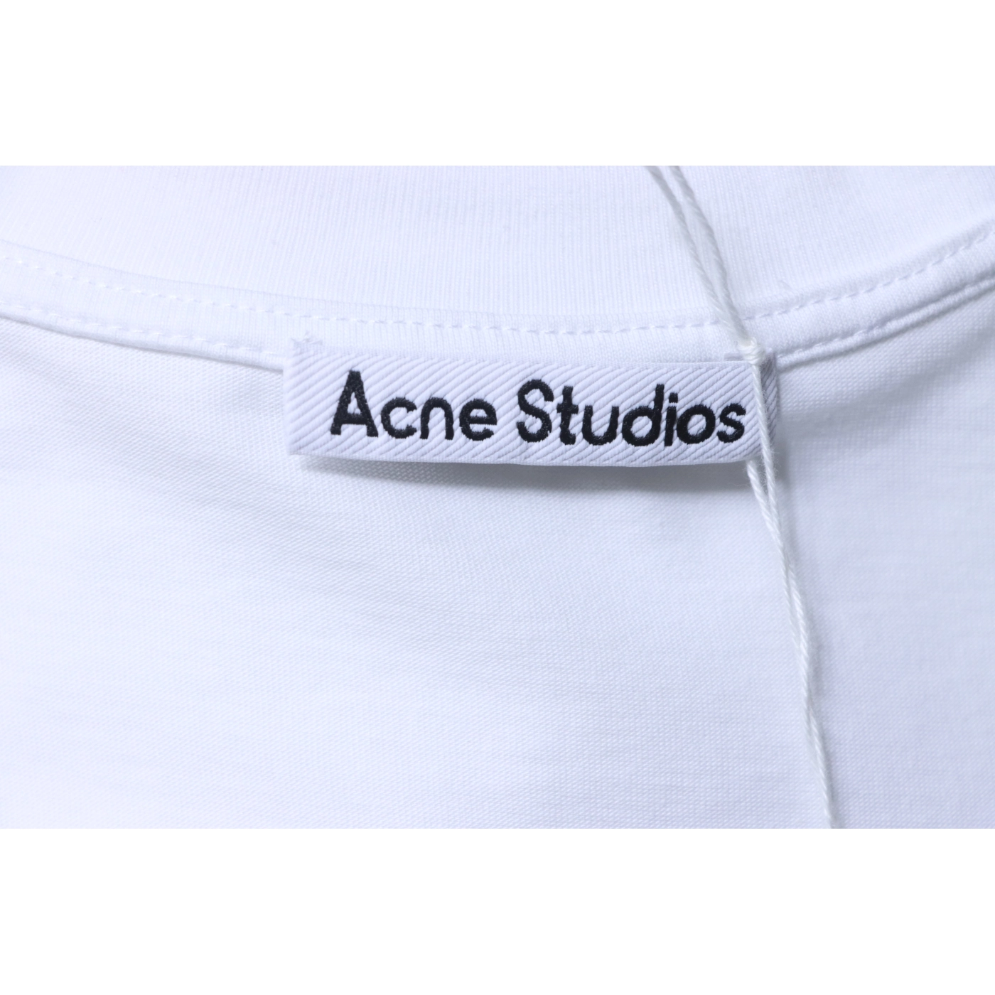 Acne Studios Circular Logo Long-Sleeve Top White