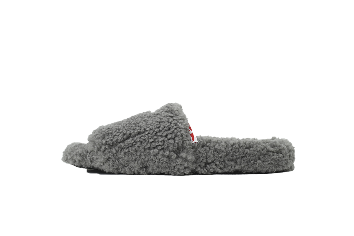 NBA x Balenciaga Furry Slides Ash