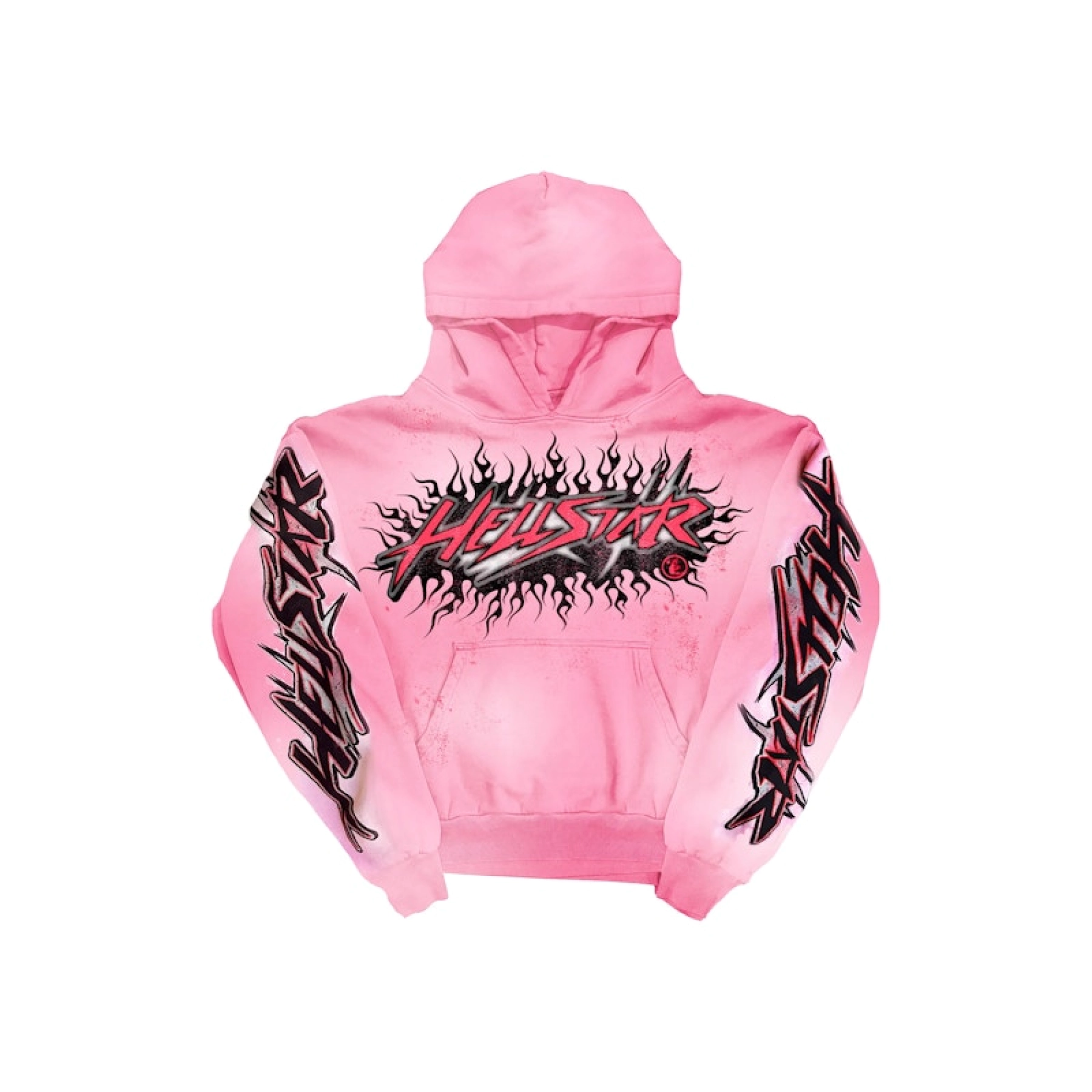 Hellstar Brainwashed Without Brain Hoodie Pink