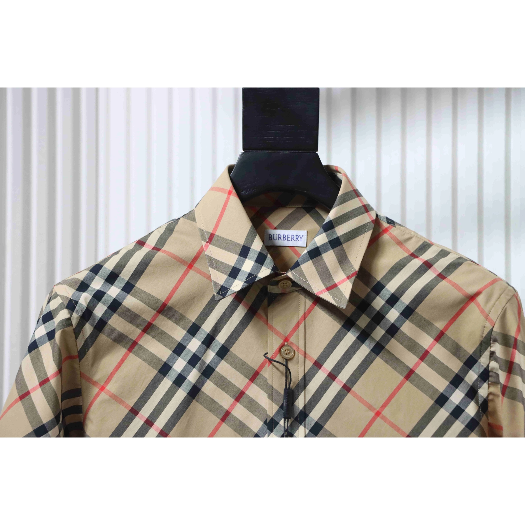 Burberry Long-Sleeve Cotton Twill Check Shirt