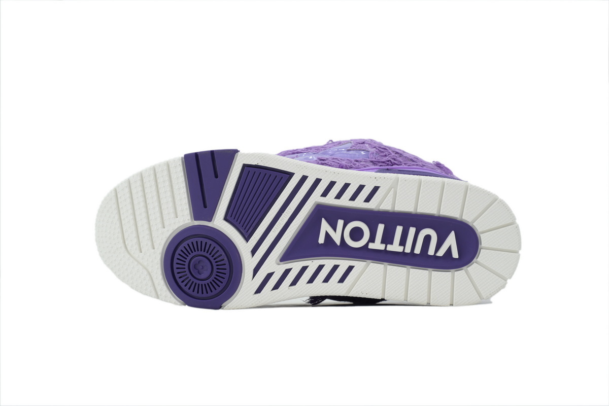 Louis Vuitton LV Skate Sneaker Plum Blossom Drilling Purple