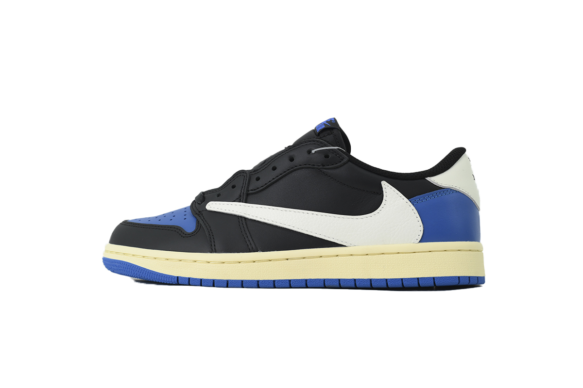 FRAGMENT x Travis Scott x Air Jordan 1 Retro Low OG Black Blue DM7866-014