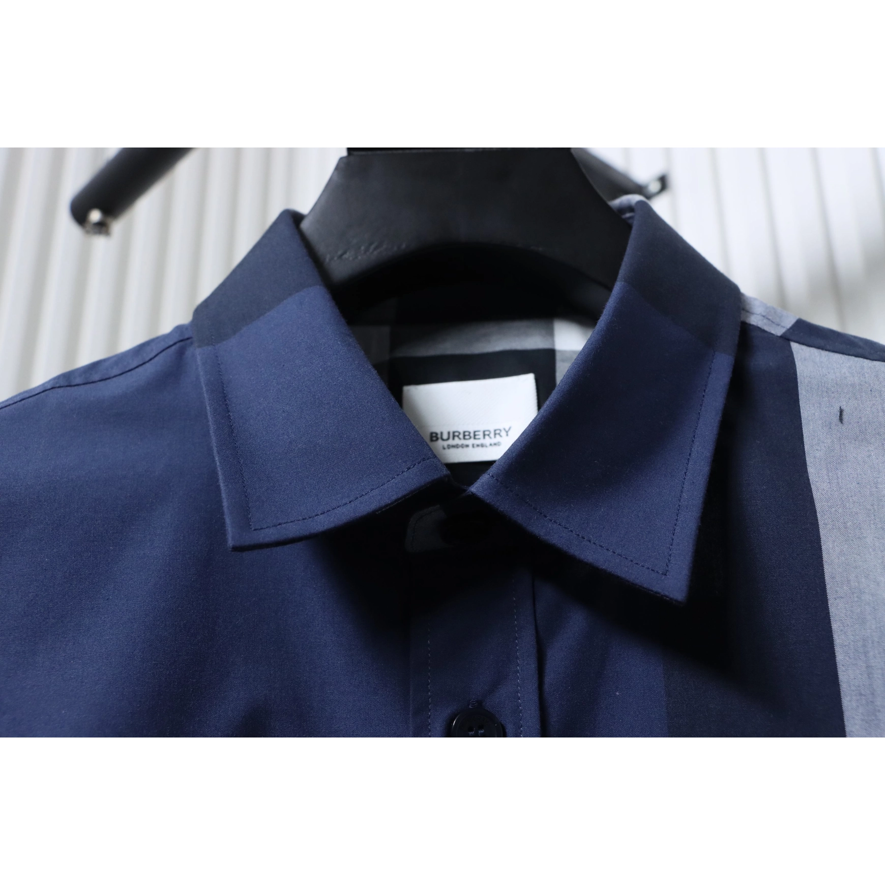 Burberry Classic Check Cotton Shirt Blue