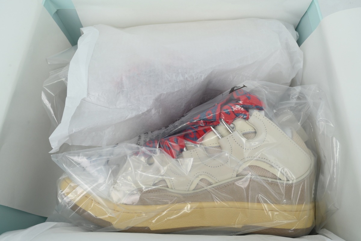 Lanvin Curb Sneakers Beige