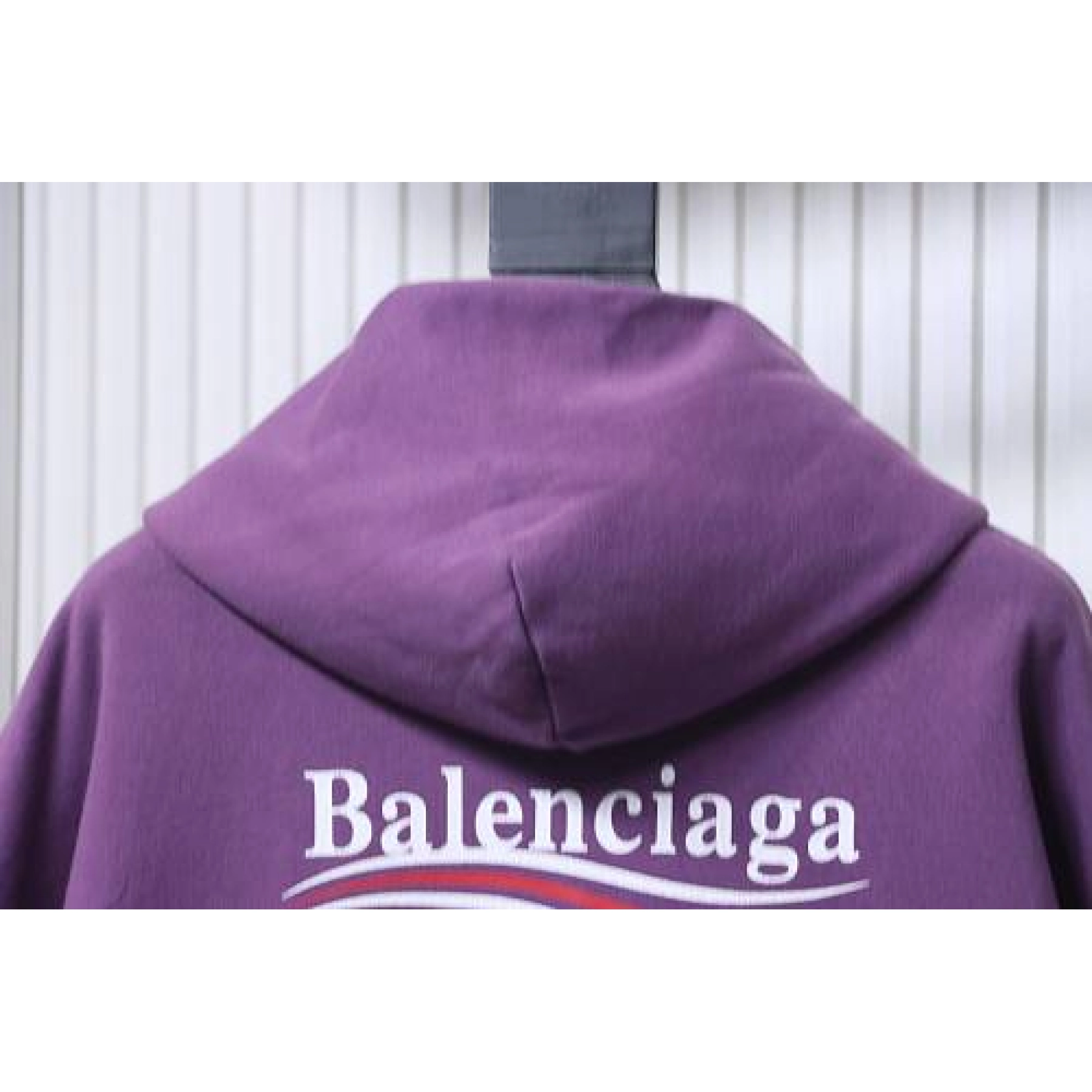 Balenciaga Political Campaign Medium Fit Hoodie Purple