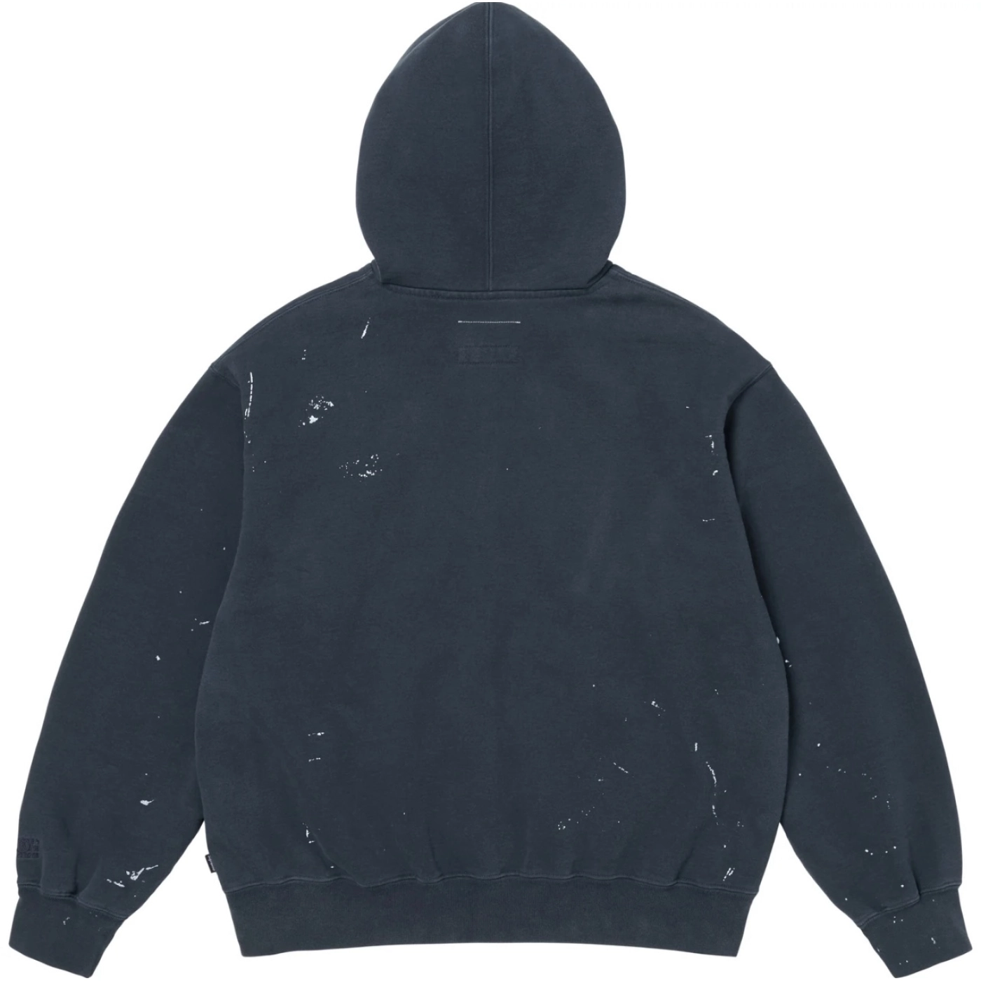 S x Maison Margiela M66 Embroidered Paint-Splatter Hoodies Navy Blue