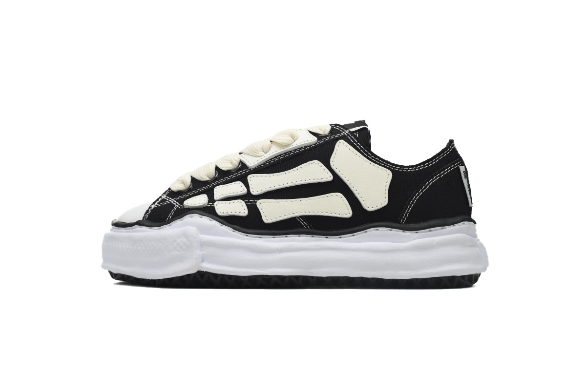 Maison Mihara Yasuhiro x AMIRI Skel-Top Low Black AMFOSR1076-001