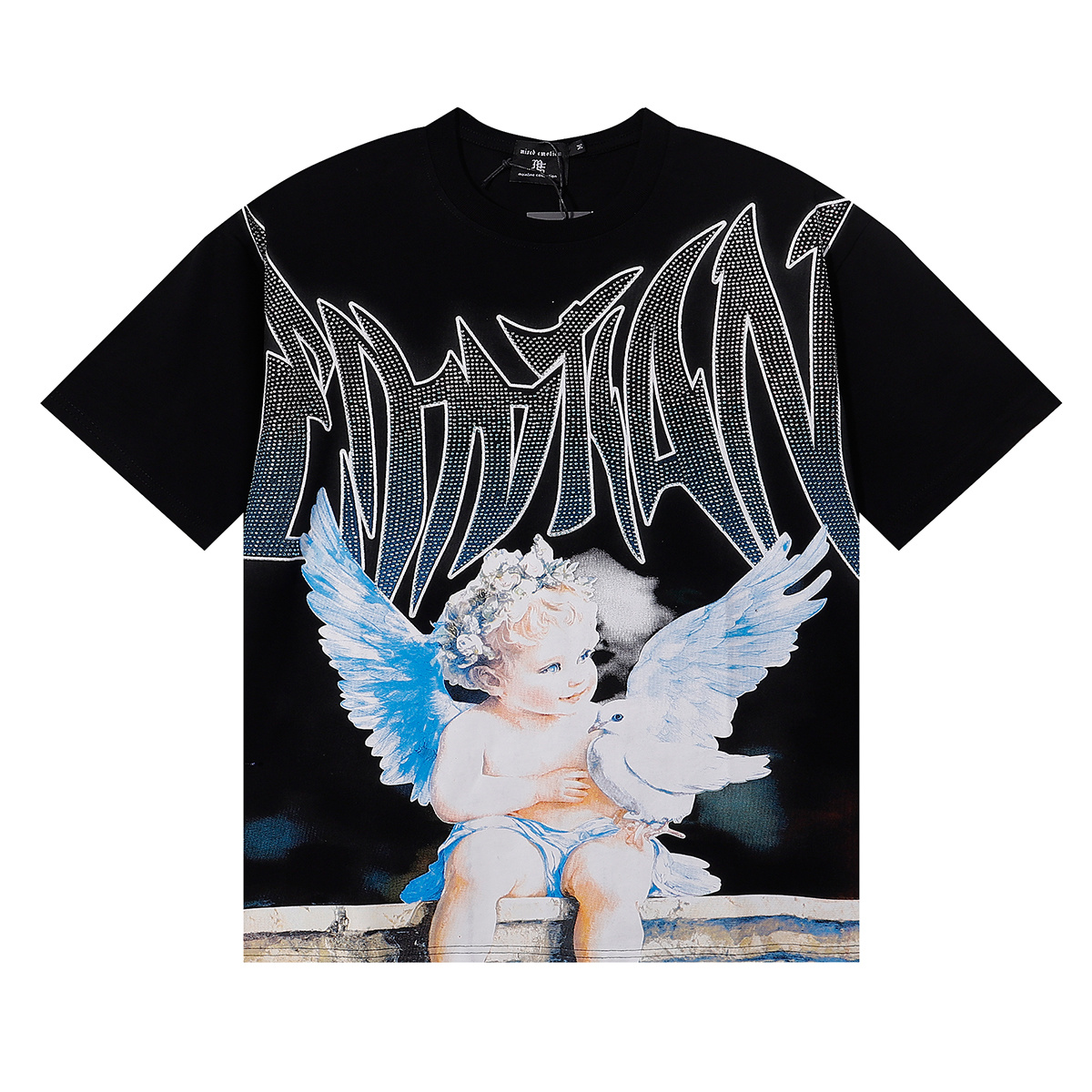 Mixed Emotions Dove Rhinestone Tee