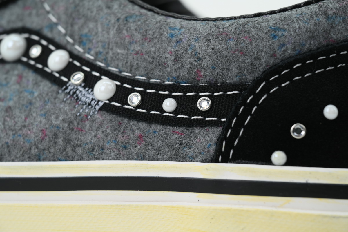 SATOSHI NAKAMOTO x Vans Old Skool Reissue 36 Speckled Moving Blanket Grey