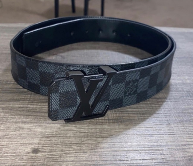 LV Black Grey Belt