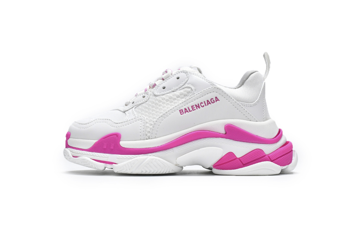 Balenciaga Triple S White Peach Red 536737 W2CA3 3890