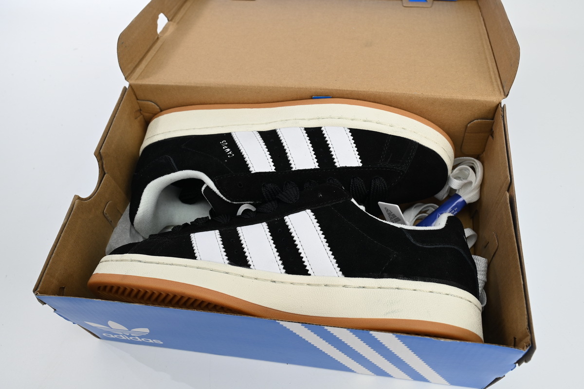 Adidas Campus Shoes Black White HQ8708
