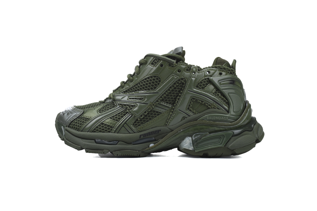 Balenciaga Runner Sneaker Dark Green 677403 W3RB1 3031