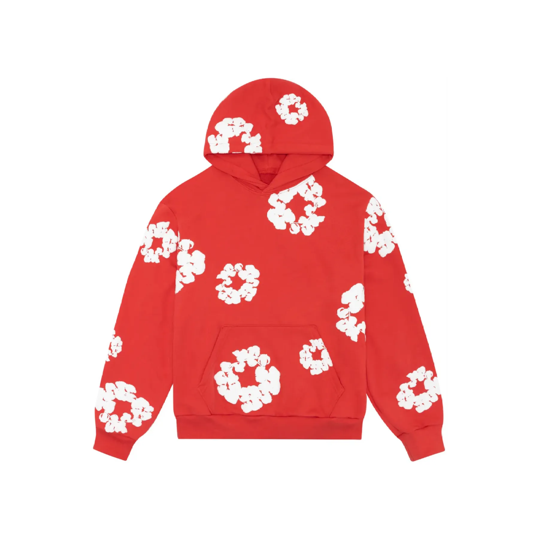 Denim Tears Cotton Wreath Sweatshirt Hoodie Red