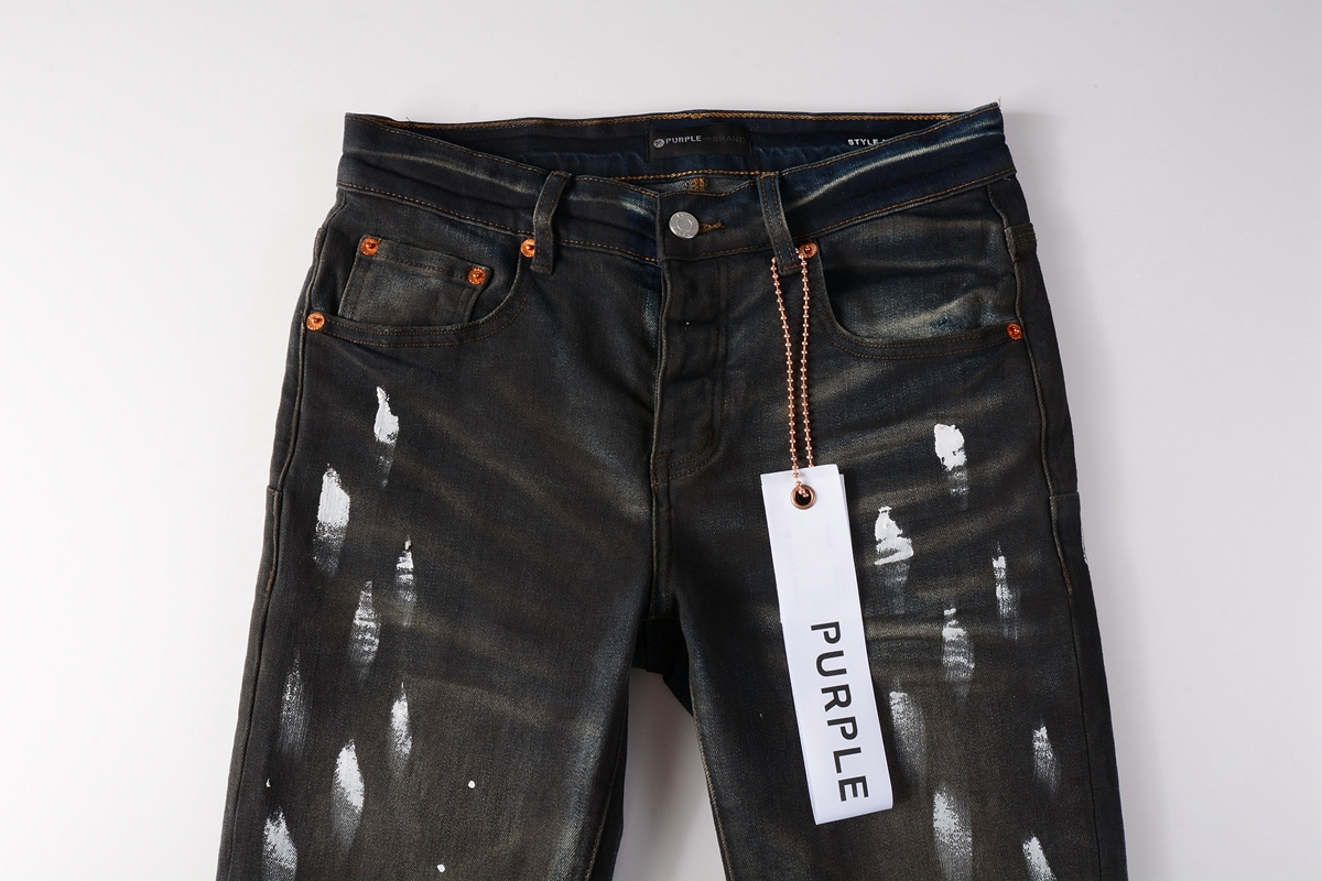 Purple Jeans Dark Black 013