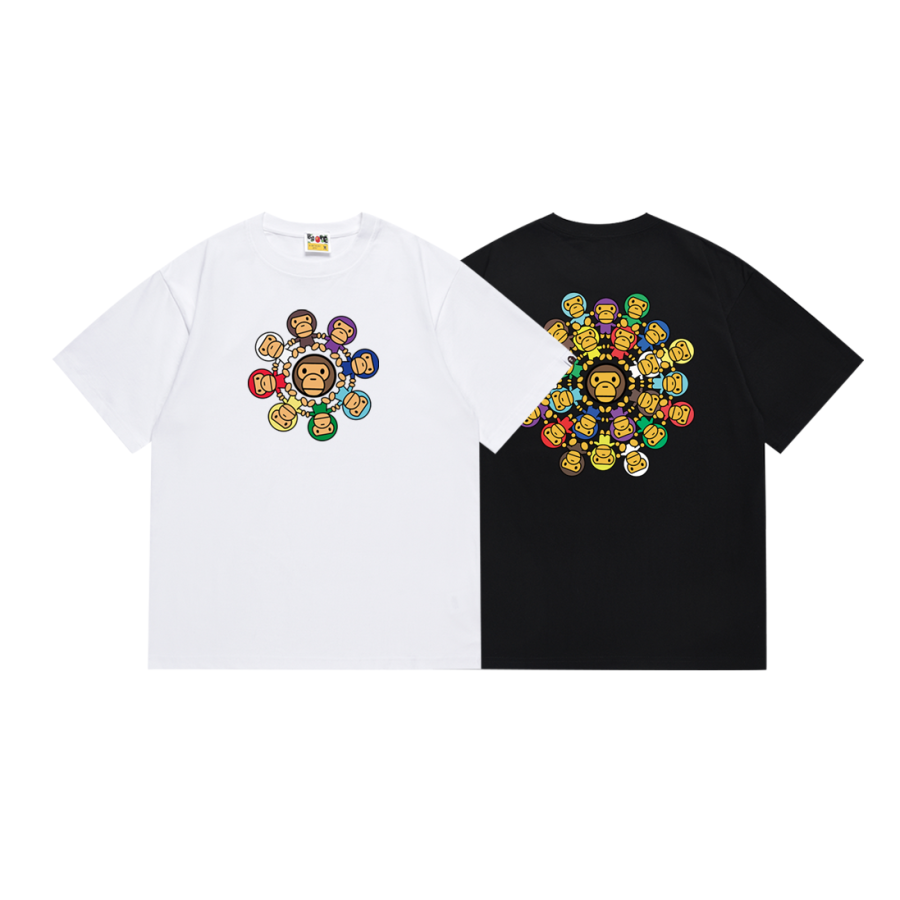 BAPE Milo Circle T-shirt White/Black 132