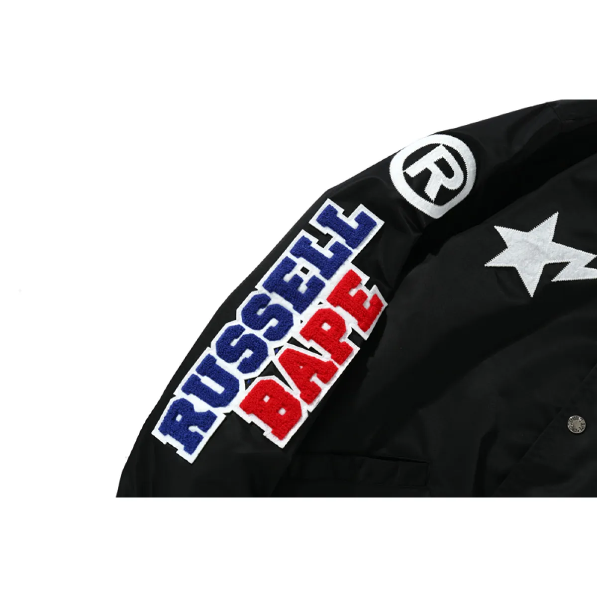 BAPE x Russell College Varsity Jacket Black