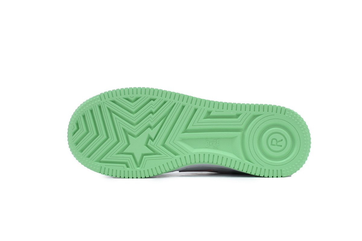 A BATHING APE Bape STA Green Pink 1H70-191-055