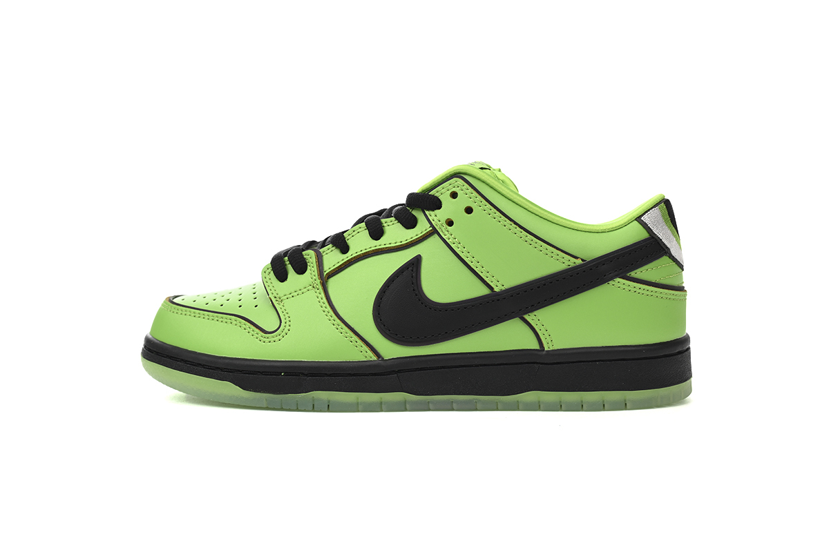 The Powerpuff Girls x Nike SB Dunk Low Buttercup FZ8319-300