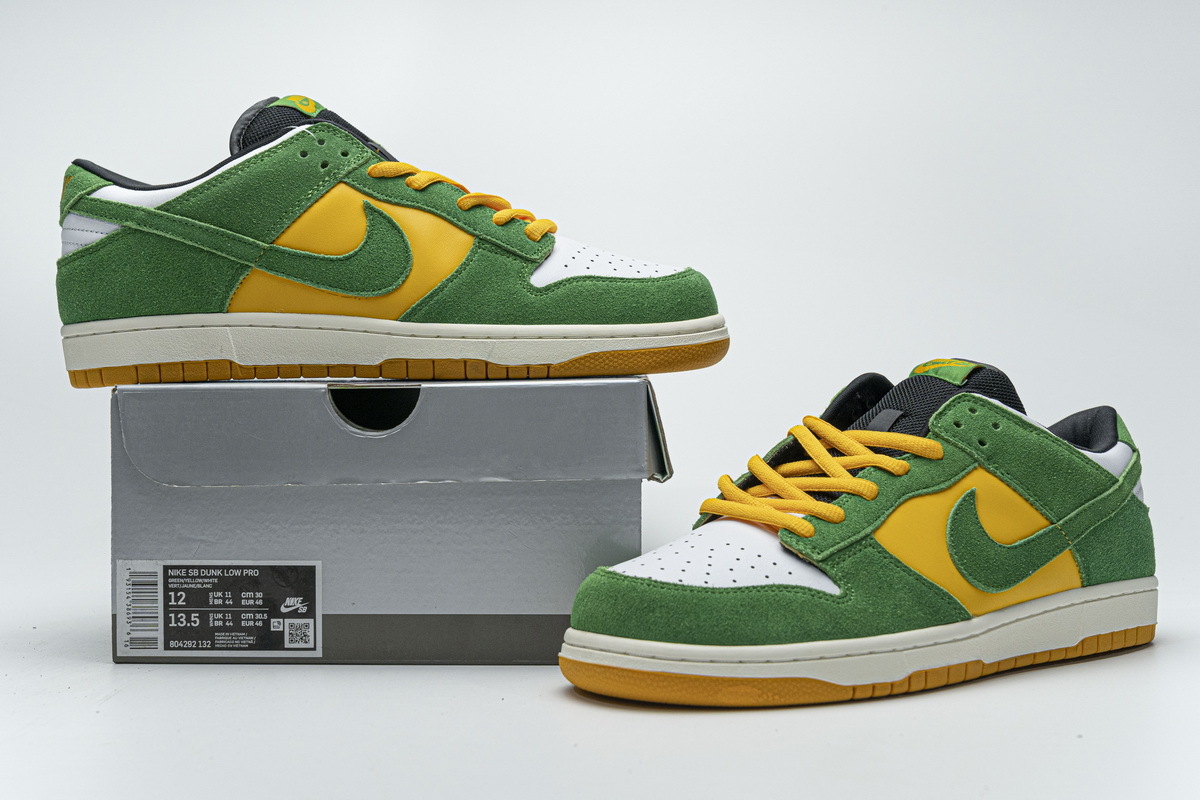 Nike Dunk Low Green Yellow 804292-132