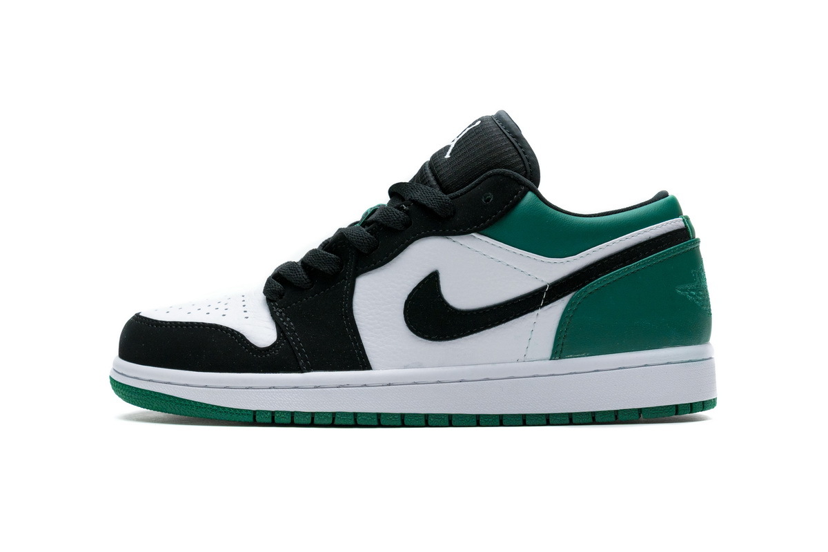 Jordan 1 Low White Black Mystic Green 553558-113