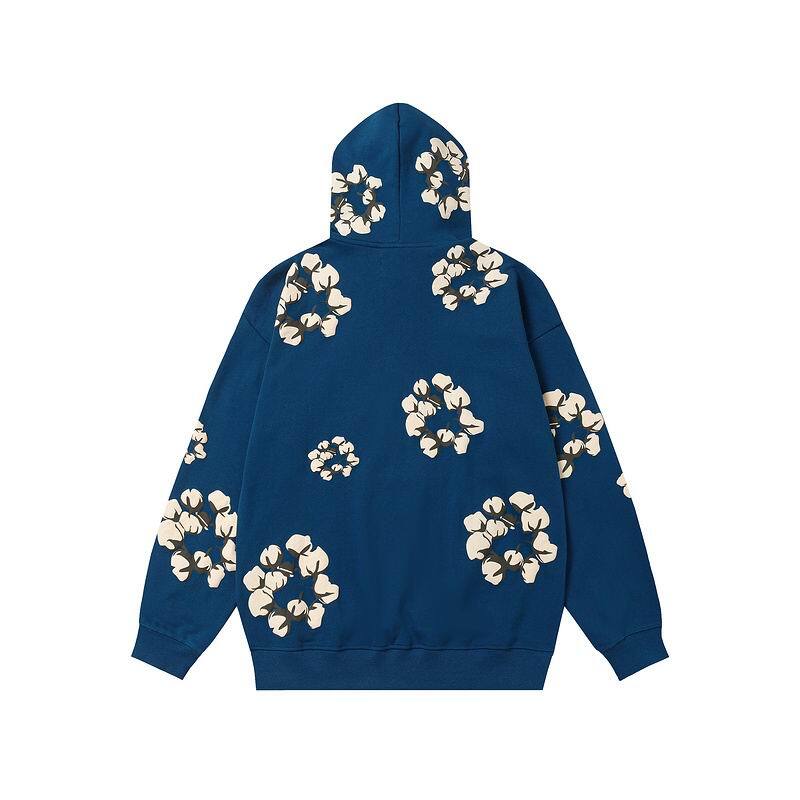 Denim Tears Cactus Tears Wreath Hoodie Blue