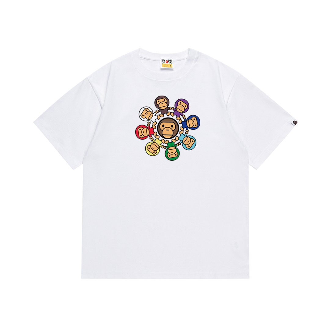 BAPE Milo Circle T-shirt White/Black 132