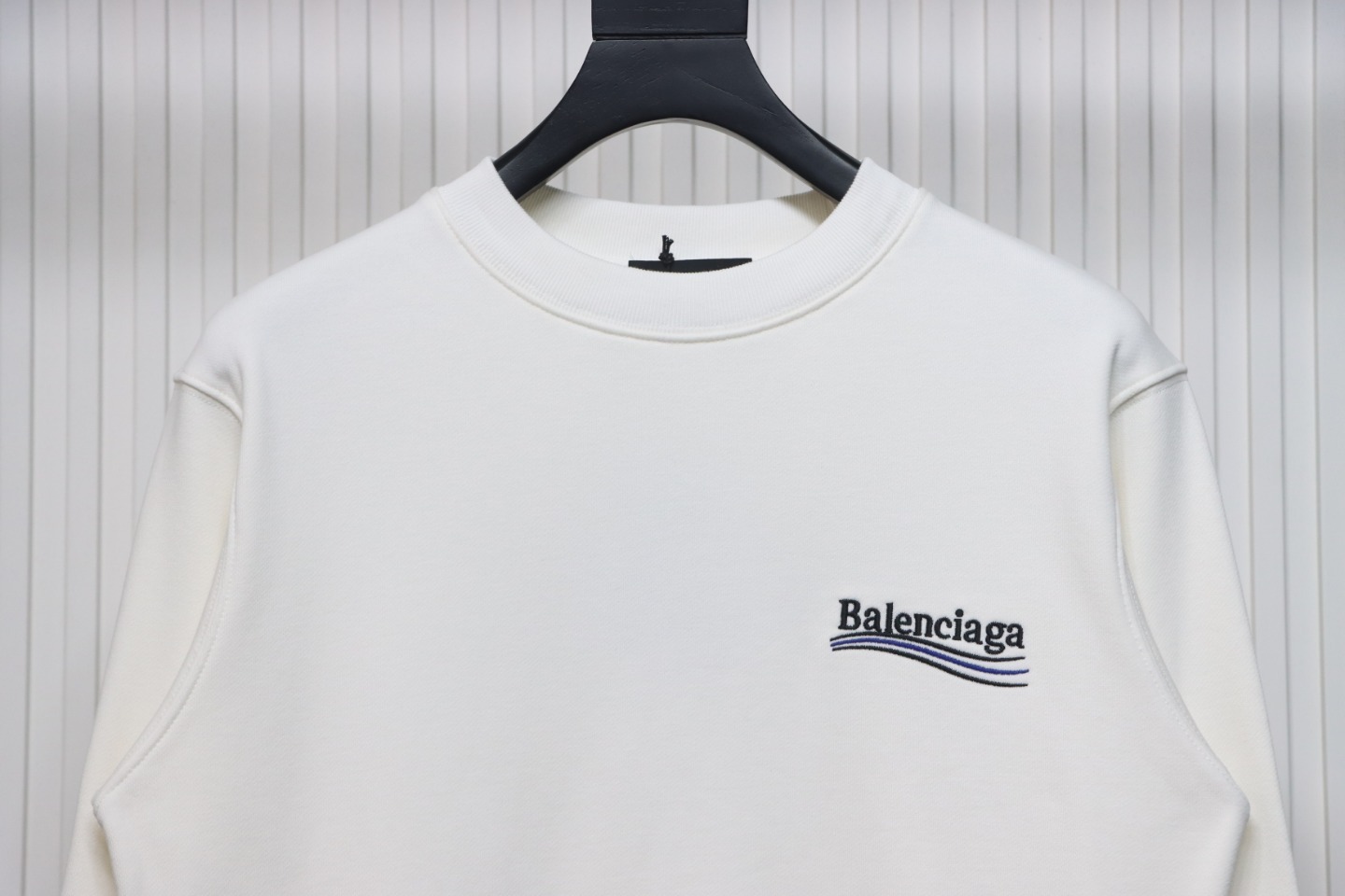 Balenciaga Campaign Logo Printed Hoodie White