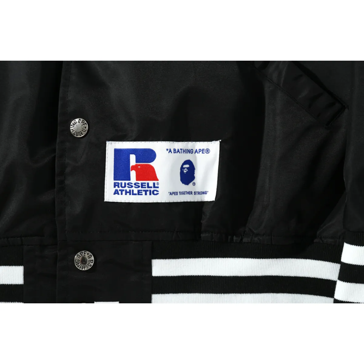 BAPE x Russell College Varsity Jacket Black