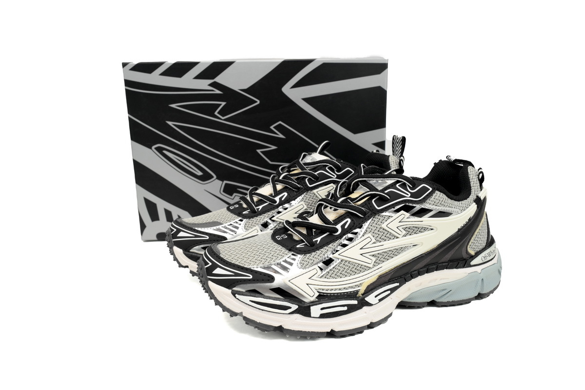 OFF-WHITE Be Right Back Blue Silver white