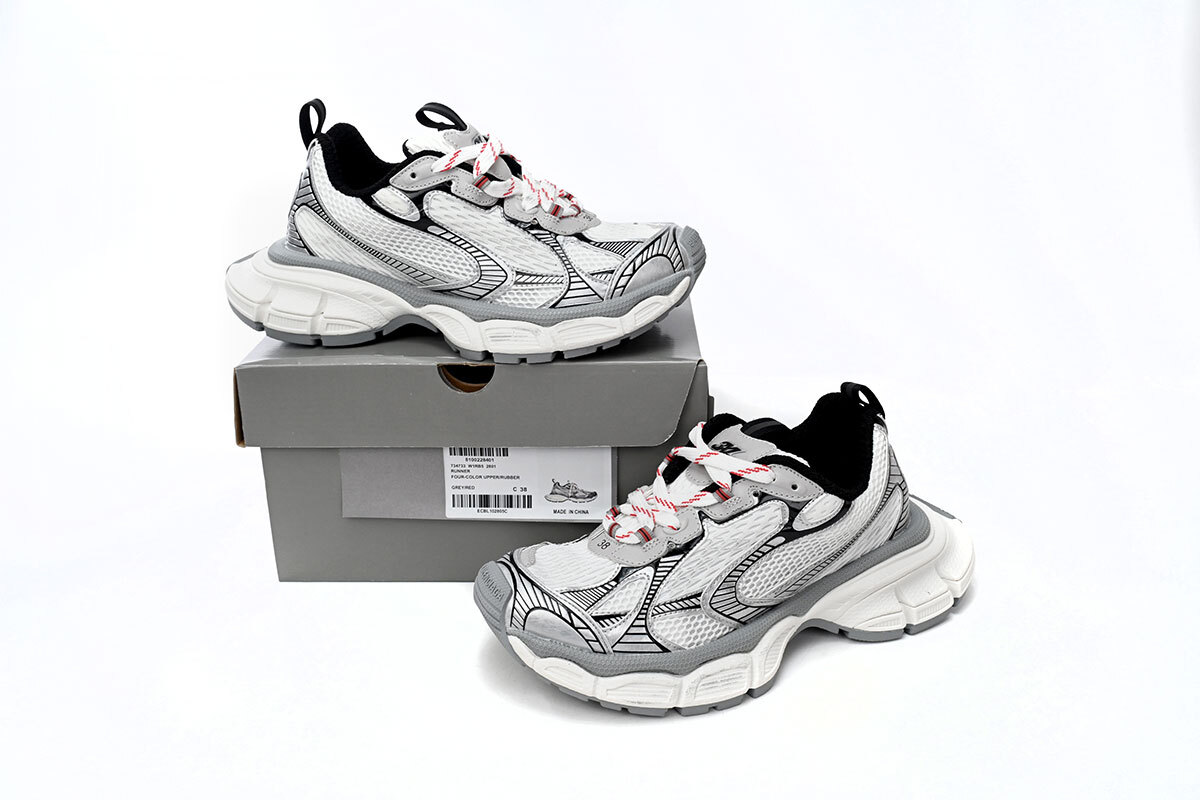 Balenciaga 3XL Sneaker in Red Grey 734733 W2RB5 2801