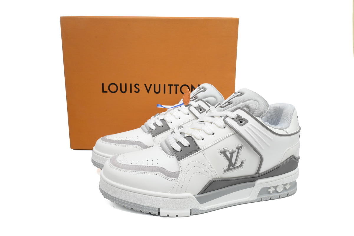 Louis Vuitton Trainer Grey and White