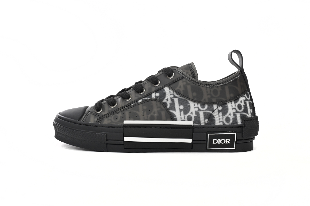 Dior B23 HT Oblique Transparency Low H565 White Black