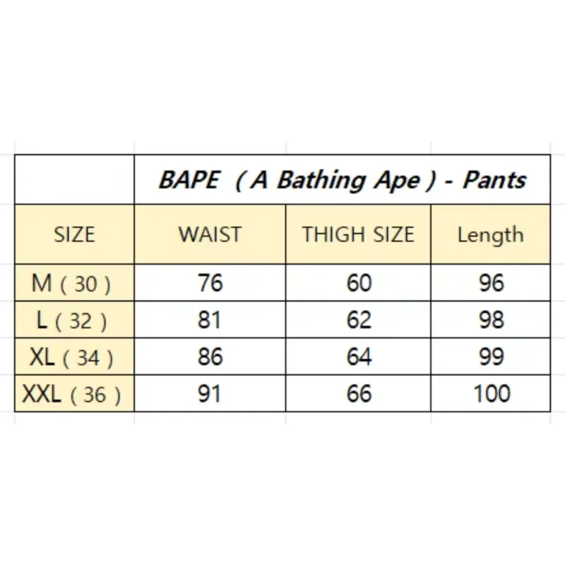 BAPE x NBHD Joint Style Shark Head Trousers