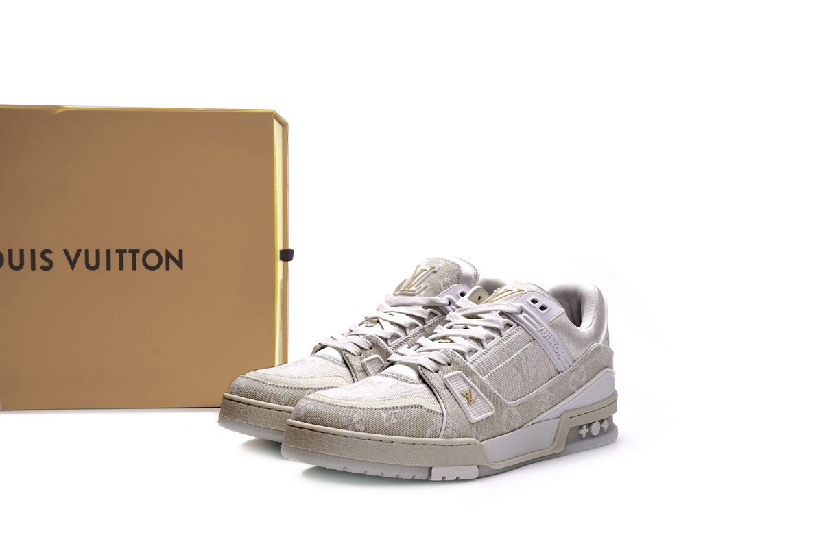 Louis Vuitton Trainer White Denim