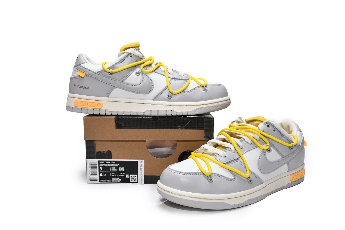 OFF WHITE x Nike Dunk SB Low The 50 NO.29 DM1602-103