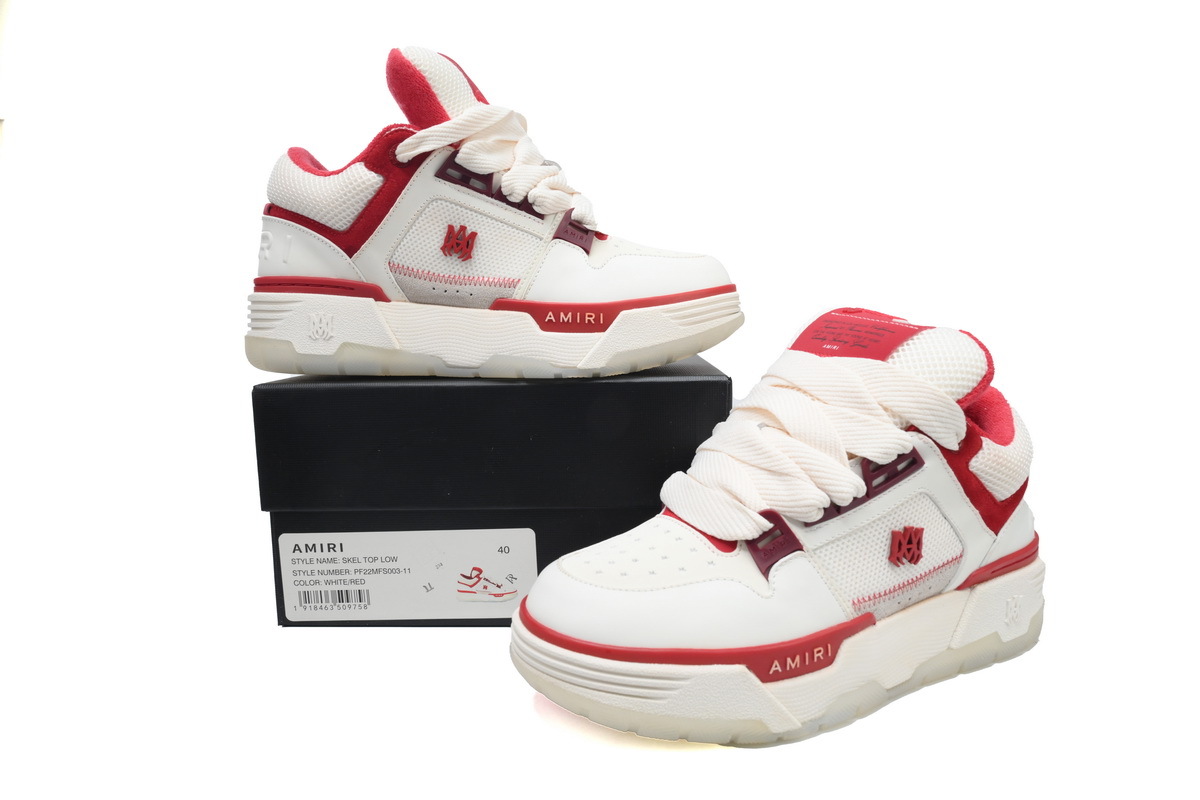 AMIRI White Red