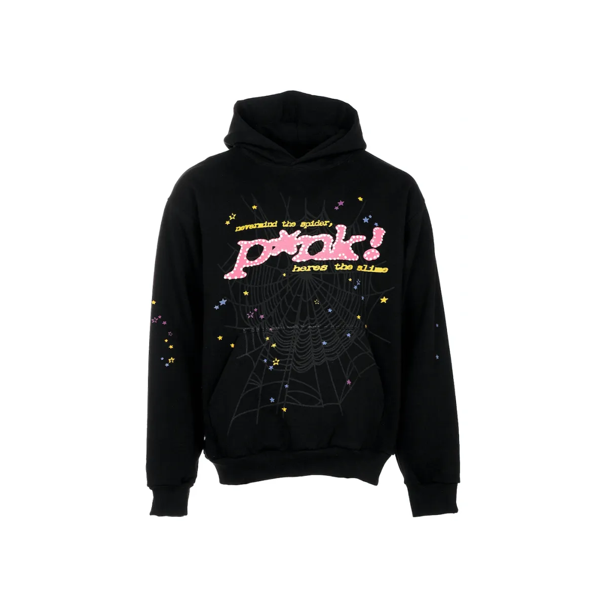 Sp5der P*NK Hoodie Black