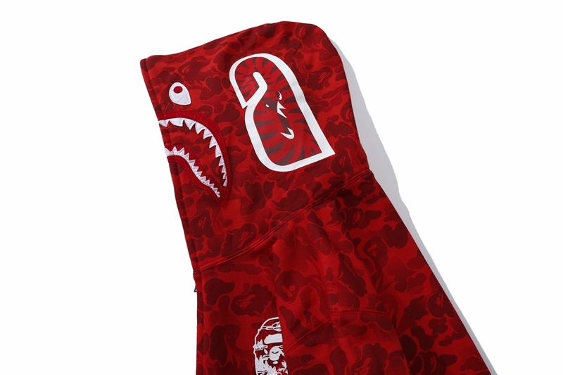 BAPE Japan 13TH Anniversary Camo Shark Full Zip Hoodie 6937