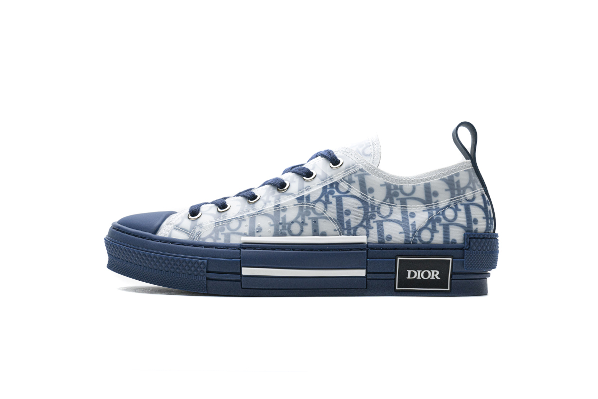 Dior B23 HT Oblique Transparency LOW T00962H565 White Blue