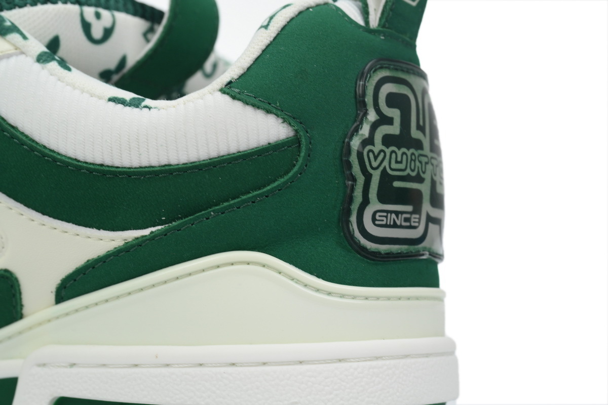 Louis Vuitton Skate Sneaker Green White 1AC520