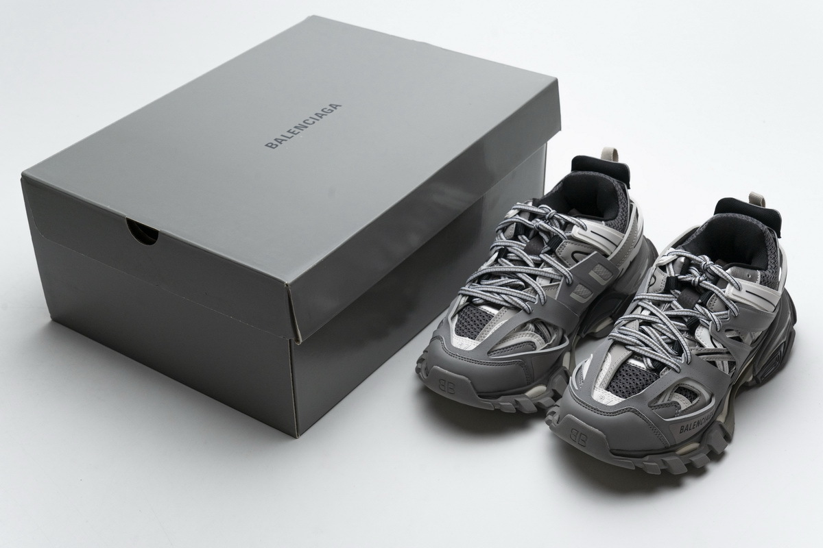 Balenciaga Track Tess S Grey LED Light 555032 W1GB7 1214