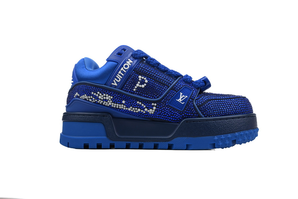 Louis Vuitton Trainer Maxi Blue Swarovksi Crystals