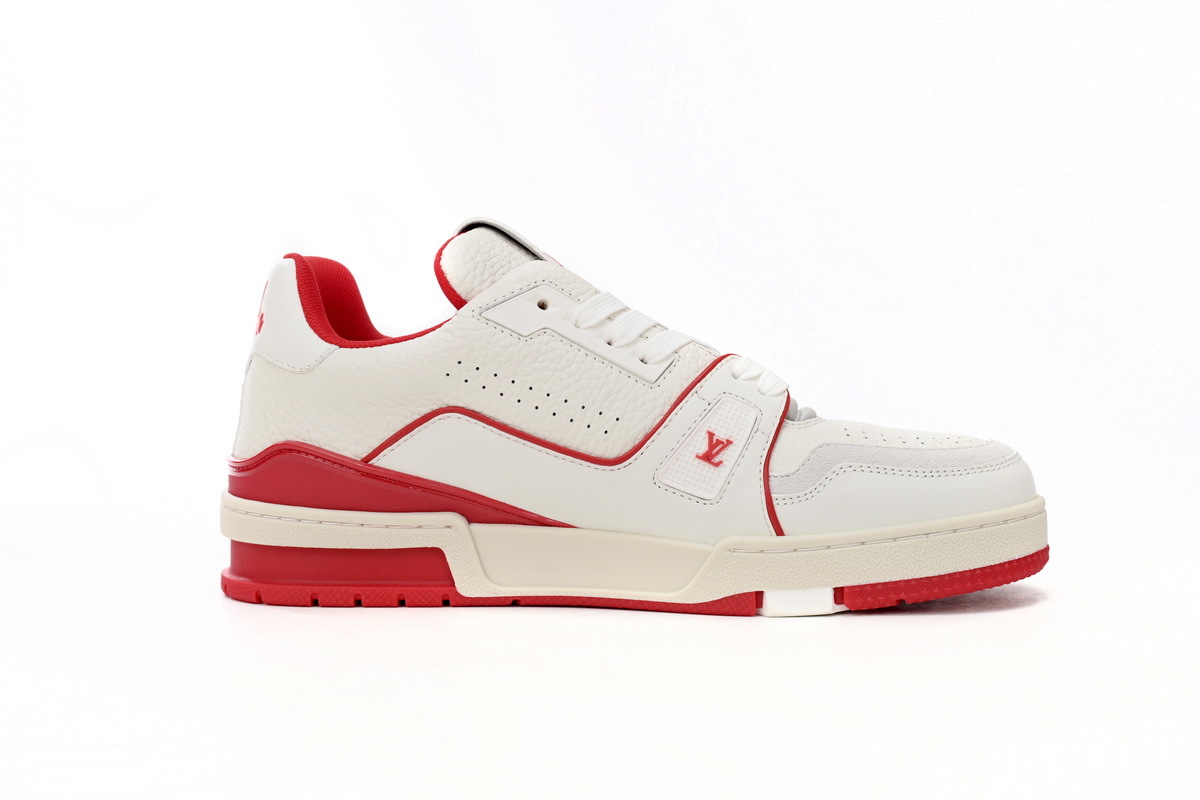 Louis Vuitton Trainer All Blue White Red Lychee Pattern 1ABFBL